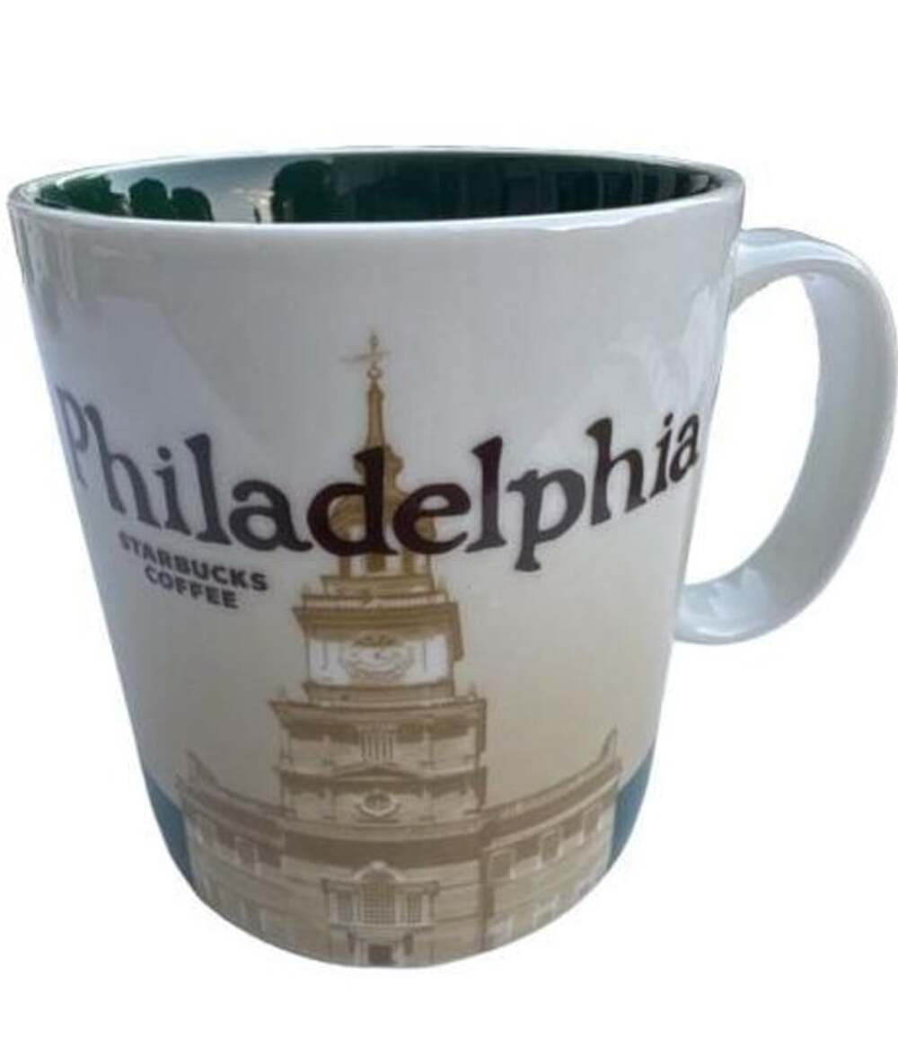 Retired Starbucks Philadelphia Global Icon Collector Series Coffee Mug 2009 16oz